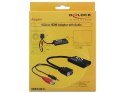 Delock Adapter VGA(M)+Audio 3.5mm Jack(M)+Power USB AM->HDMI(F) 23cm