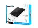 NATEC Kieszeń zewnętrzna HDD sata OYSTER 2 2,5'' USB 3.0 Aluminium Czarny