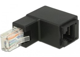 Delock Adapter RJ45(M)-R J45 kątowy kat.6