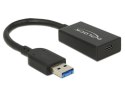 Delock Adapter USB-A(M) 3.1 GEN 2->USB-C(F) 15cm czarny