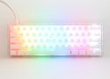 Biała mini klawiatura do gier Ducky One 3 Aura, RGB LED - MX-Speed-Silver (US)