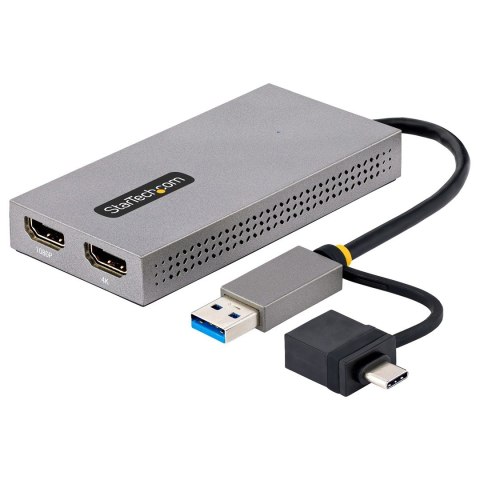 USB TO DUAL HDMI ADAPTER/USB-A OR C 1X 4K 30HZ 1X 1080P