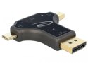 Delock Adapter 3w1 USB cm/Displayport(M)/Displayport MINI (M)->HDMI(F)