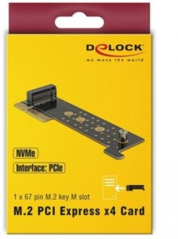 Delock Adapter PCI EXPRES S X4-M.2 KEY M NVME