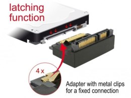 Delock Adapter SATA 22 PIN M/F Kątowy 90