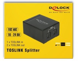 Delock Adapter rozdzielacz TOSLINK->2x TOSLINK