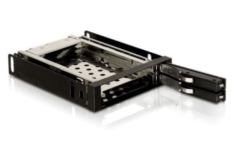 Delock Kieszeń HDD wewnętrzna SATA 2xHDD 2.5 czarna