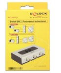 Delock Switch 2x BNC dwukierunkowy