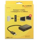 Delock Switch 2-porty USB 3.0 typ B srebrny manualny dwukierunkowy