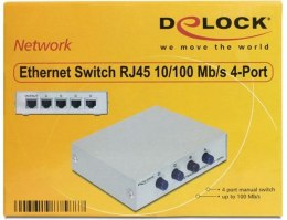 Delock Switch 4x 100MB fast ethernet dwukierunkowy