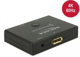 Delock Switch Video 2x Displayport 1.2 dwukierunkowy