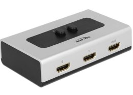 Delock Switch Video 2x HDMI szary