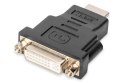 Digitus Adapter HDMI Standard 1080p 60Hz FHD Typ HDMI A/DVI-I (24+5) M/Ż Czarny