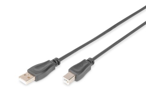 Digitus Kabel połączeniowy USB 2.0 HighSpeed Typ USB A/USB B M/M 1,8m Czarny