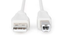 Digitus Kabel połączeniowy USB 2.0 HighSpeed Typ USB A/USB B M/M 5m Szary