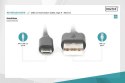 Digitus Kabel połączeniowy USB 2.0 HighSpeed Typ USB A/microUSB B M/M 1,8m Czarny