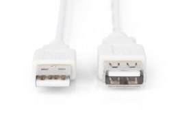 Digitus Kabel przedłużający USB 2.0 HighSpeed Typ USB A/USB A M/Ż 5m Szary