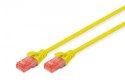 Digitus Patch cord U/UTP kat.6 PVC 3m Żółty