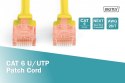 Digitus Patch cord U/UTP kat.6 PVC 3m Żółty