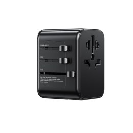 WEKOME Ładowarka / Adapter podróżny Pop Digital Series EU / UK / US / AU + 3x USB-C & 2x USB-A 30W Czarny