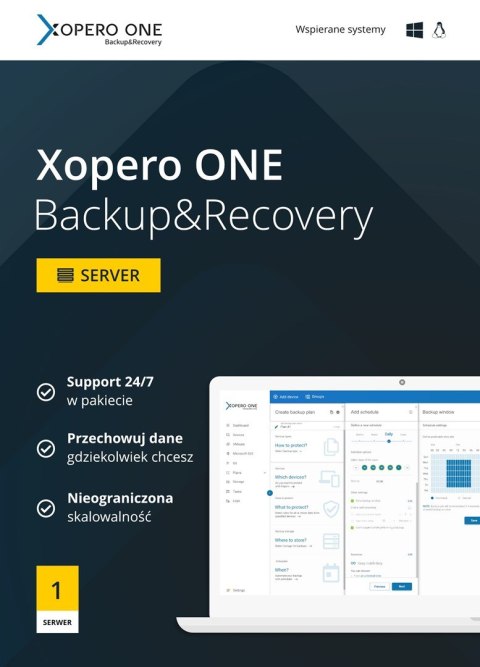 Xopero ONE Lifetime 1x NAS 5 TB + Maintanance & Support Standard - Renewal 2 years