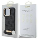 Etui Guess 4G Logo Plate MagSafe na iPhone 16 Pro Max - czarne