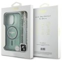 Etui Guess IML Glitter With Pearl Strap MagSafe na iPhone 16 Pro Max - zielone