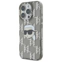 Etui Karl Lagerfeld IML Karl Head Electroplated na iPhone 16 Pro Max - czarne