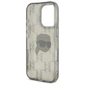 Etui Karl Lagerfeld IML Karl Head Electroplated na iPhone 16 Pro Max - czarne