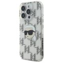 Etui Karl Lagerfeld IML Karl Head Electroplated na iPhone 16 Pro - przezroczyste