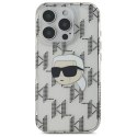 Etui Karl Lagerfeld IML Karl Head Electroplated na iPhone 16 Pro - przezroczyste