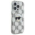 Etui Karl Lagerfeld IML Karl Head Electroplated na iPhone 16 Pro - przezroczyste