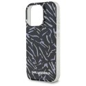 Etui Karl Lagerfeld Zebra With Cord na iPhone 16 Pro Max - fioletowe