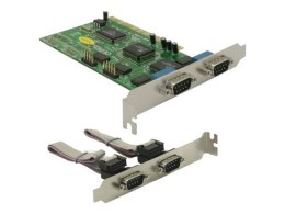 DELOCK Karta PCI 4x D-Sub9 zew.