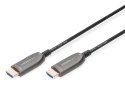 Kabel połączeniowy hybrydowy HDMI 2.1 Ultra High Speed 8K60Hz UHD HDMI A/HDMI A M/M czarny 30m