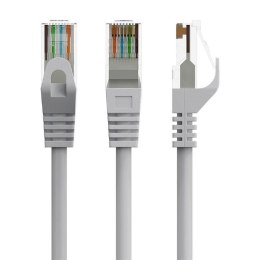 Kabel sieciowy UTP Gembird PP6U-CU-3M kat.6 Patch cord 3m szary