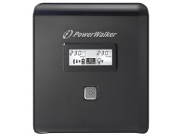 UPS POWERWALKER VI 1000 LCD LINE-INTERACTIVE 1000VA 2X SCHUKO 2X IEC C13 USB-B LCD