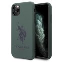 Etui U.S. Polo Assn. Silicone Collection na iPhone 11 Pro - zielone