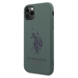 Etui U.S. Polo Assn. Silicone Collection na iPhone 11 Pro - zielone