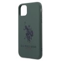 Etui U.S. Polo Assn. Silicone Collection na iPhone 11 Pro - zielone