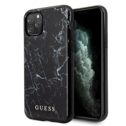 Guess GUHCN65PCUMABK iPhone 11 Pro Max czarny/black Marble