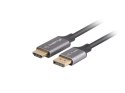 KABEL DISPLAYPORT(M) ->HDMI(M) 1.8M 4K CZARNO-SREBRNY LANBERG