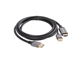 KABEL HDMI(M)->DISPLAYPORT(M) 1.8M 4K CZARNY LANBERG