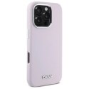 DKNY DKHMP16XSMCHLP iPhone 16 Pro Max 6.9" różowy/pink hardcase Liquid Silicone Small Metal Logo MagSafe