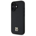 DKNY DKHMP16SPSHRPSK iPhone 16 6.1" hardcase czarny/black Repeat Pattern Stack Logo MagSafe