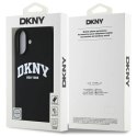 DKNY DKHMP16SSNYACH iPhone 16 6.1" czarny/black hardcase Silicone White Printed Logo MagSafe