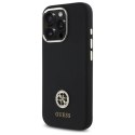 Guess GUHCP16LM4DGPK iPhone 16 Pro 6.3" czarny/black hardcase Silicone Logo Strass 4G