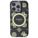 Guess GUHMP16XH4PYEEK iPhone 16 Pro Max 6.9" czarny/black hardcase IML Peony On 4G Background MagSafe