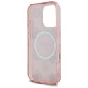 Guess GUHMP16XH4PYEEP iPhone 16 Pro Max 6.9" różowy/pink hardcase IML Peony On 4G Background MagSafe