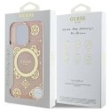 Guess GUHMP16XH4PYEEP iPhone 16 Pro Max 6.9" różowy/pink hardcase IML Peony On 4G Background MagSafe